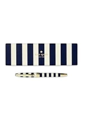 Kate Spade “She always has something to declare” Striped Ballpoint Pen